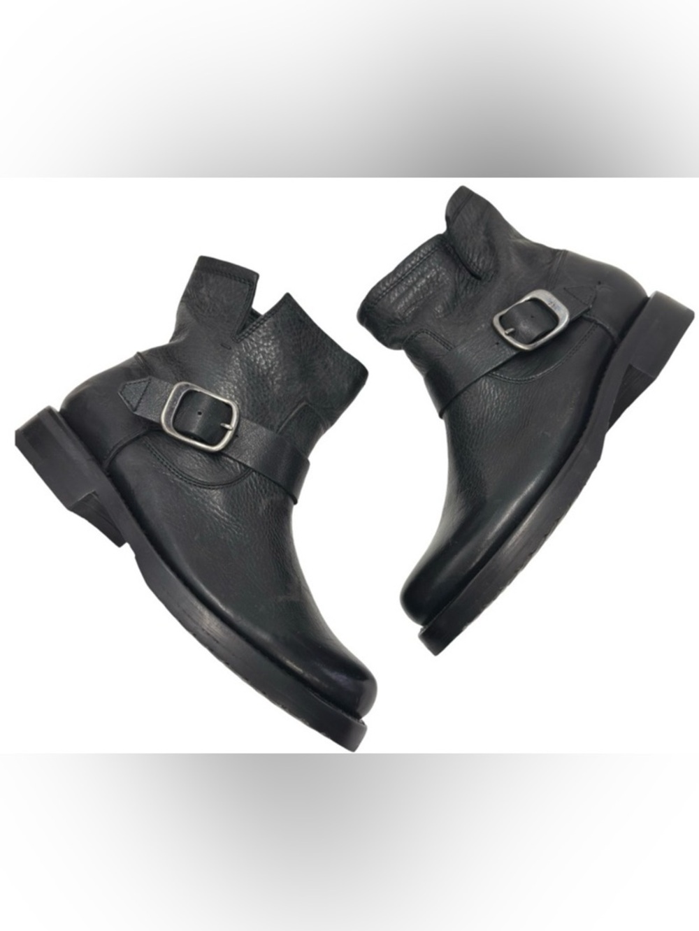 Frye Black Leather Veronica Flex Moto Bootie Size 7.5 NWOT - Picture 2 of 14